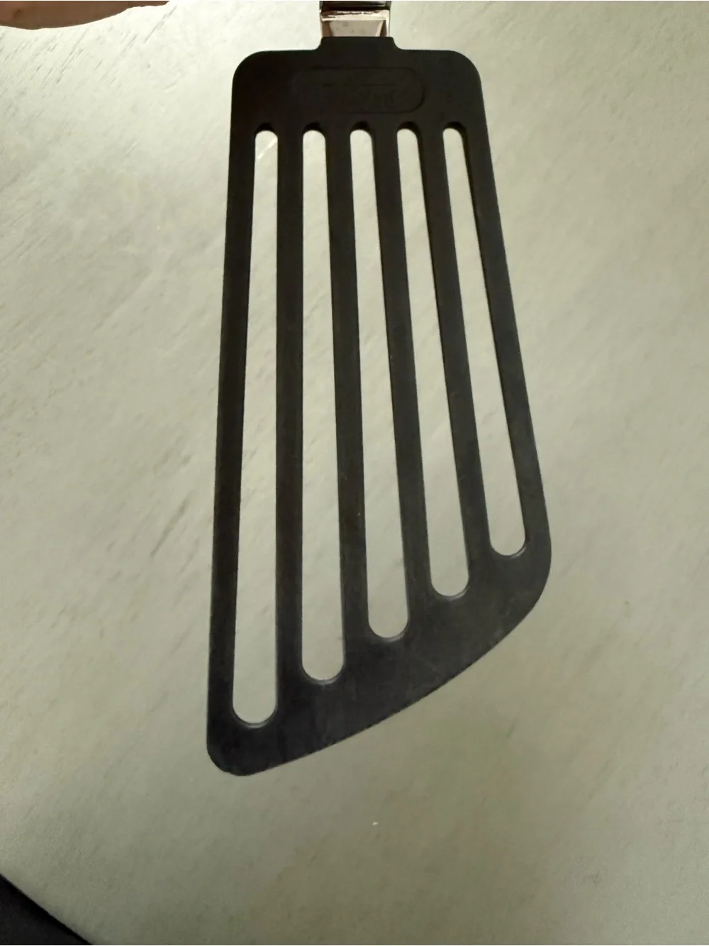 All-Clad Stainless Steel & Black Slotted Turner - Black
